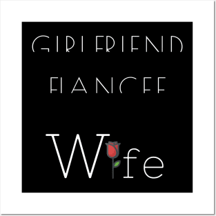 Girlfriend Fiancee Wife, Just Married Gift, Fiance, Honeymoon, Christmas Gift for Wife, Anniversary Posters and Art